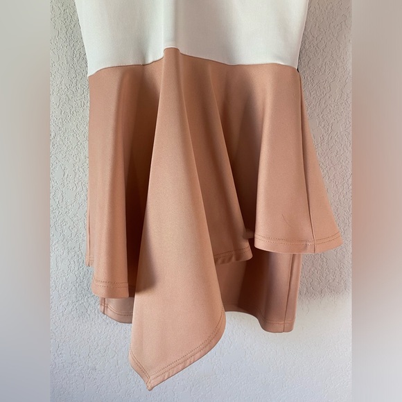 Privy Privately Privileged White & Pink Mini Dress w/ Built in Shorts Size S - Picture 8 of 8